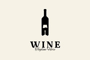 Wineglass Bottle Wine logo, a Branding & Logo Template by Atlantis X Nurman Arbai (Thumbnail 2 of 2)