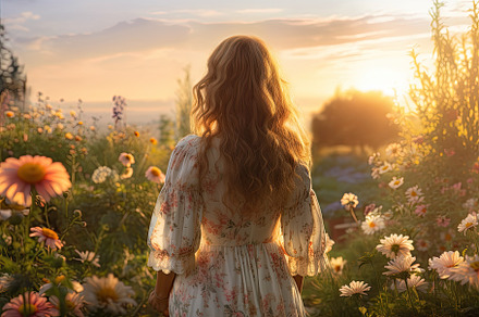 Back view of beautiful young woman i, a Photo by Iftikhar Alam