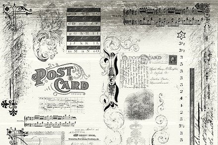 21 Photoshop Vintage Brush Scraps