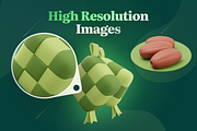 Islamic Ramadan Eid 3D Icon Set, an Object 3D Model by Illustraly Design (Thumbnail 4 of 8)