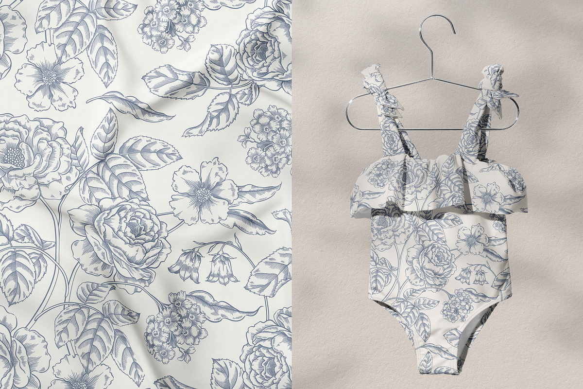 Floral / Seamless patterns, a Pattern Graphic by PatrushevaYana (Photo 4 of 10)