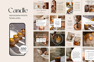 Candle Instagram Post Template