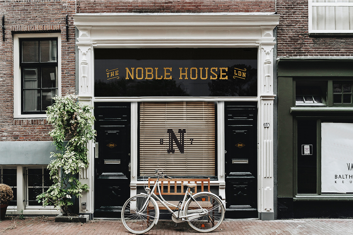 Esbury - A Notched Display Font preview 8
