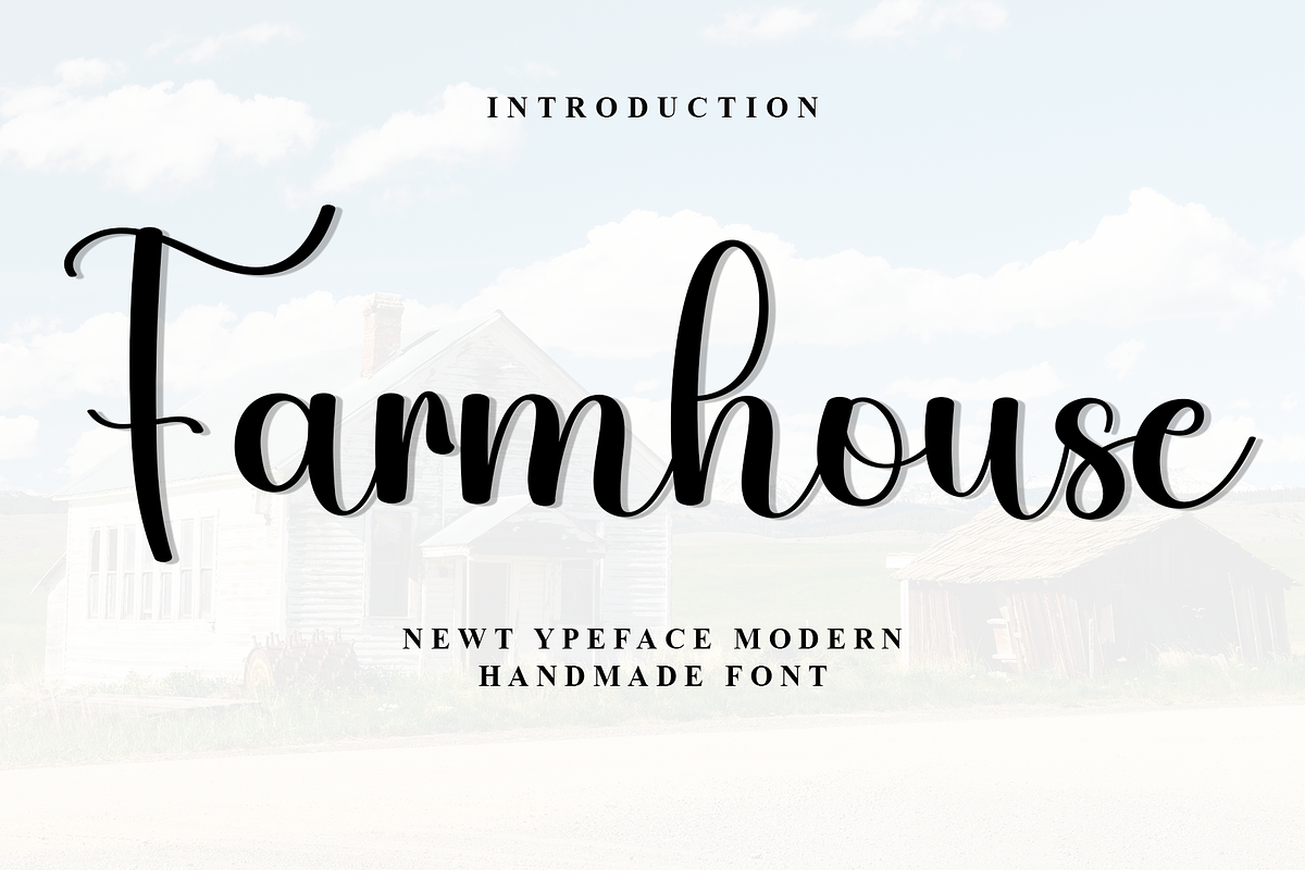 Farmhouse, a Handwritten Font by InermediaSTUDIO (Photo 1 of 7)