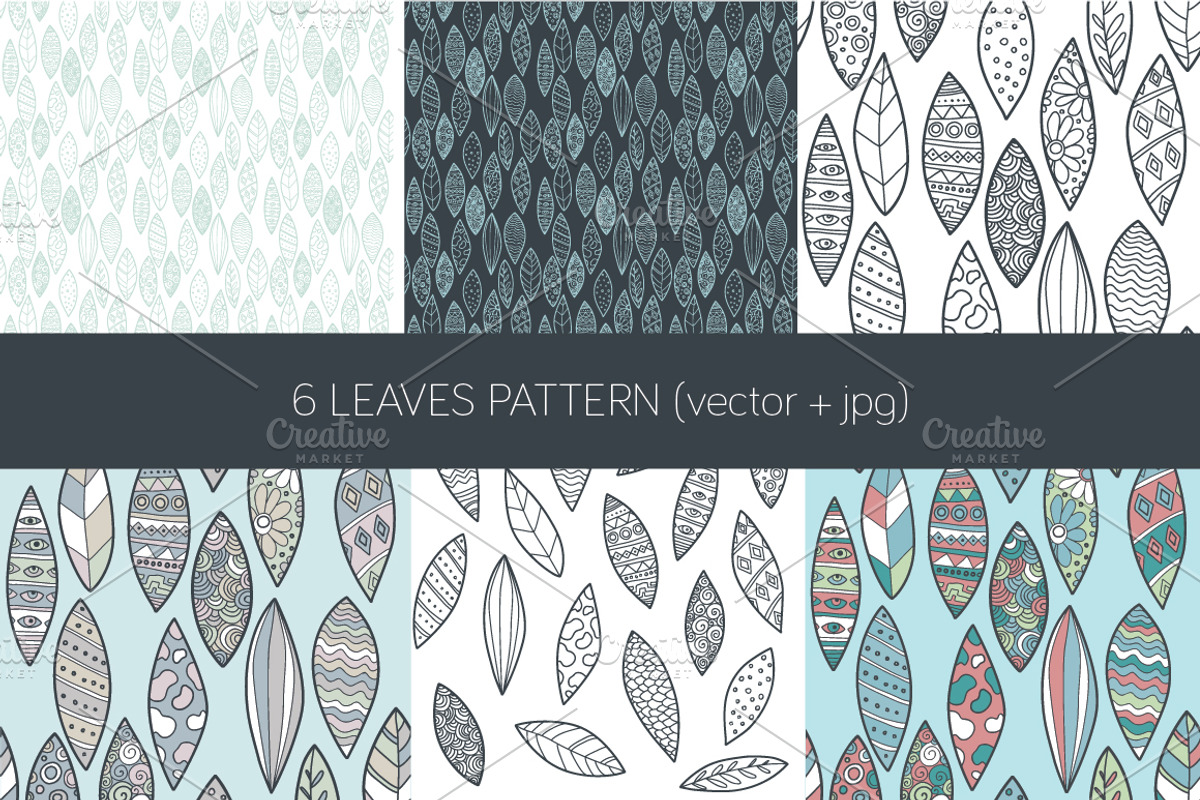 Leaves, a Pattern Graphic by YuliaBiser (Photo 1 of 6)