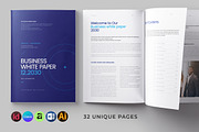 White Paper Template | Word & Canva, a Brochure Template by HiveArts (Thumbnail 1 of 13)