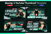 Boxing YouTube Thumbnail Pack, a Social Media Template by OnurDemircan (Thumbnail 1 of 6)