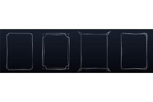 Elegant silver thin line frames, art, an Illustration by art PVP - market