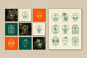 Organic Logo Set, a Templates & Theme by studiogstock (Thumbnail 1 of 3)