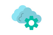 Cloud Flat Icon, a Duotone Icon by Pexelpy (Thumbnail 1 of 2)