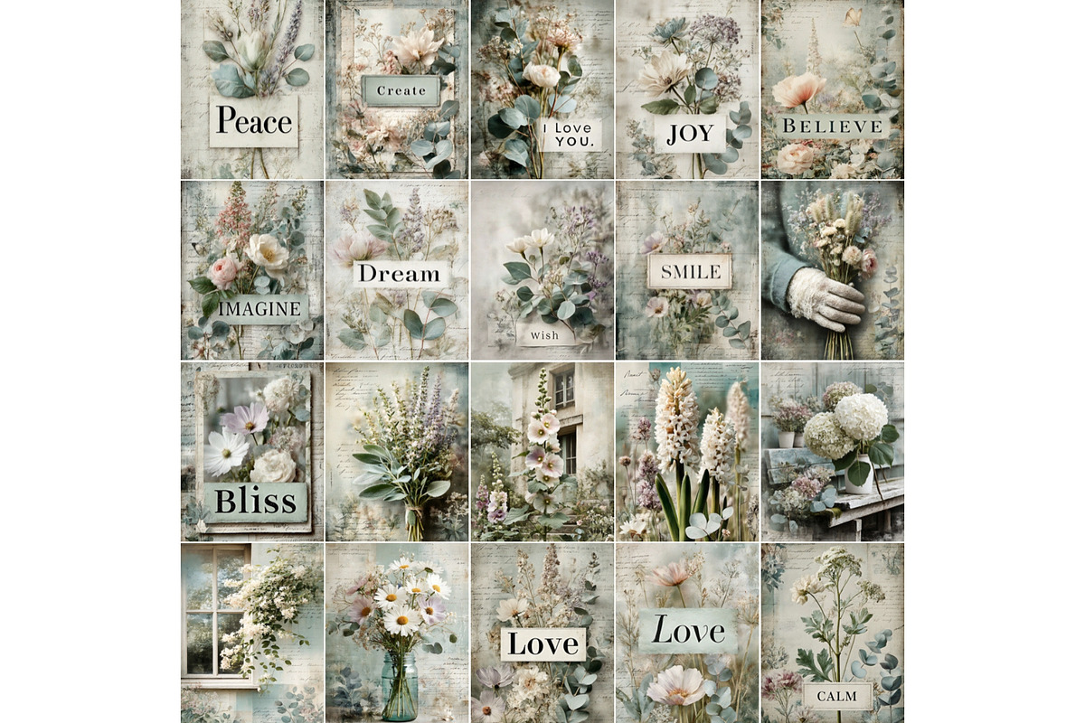 Herbal Meadow Garden Junk Journals, a Decorative Illustration by Nicole Branger Art (Photo 11 of 15)