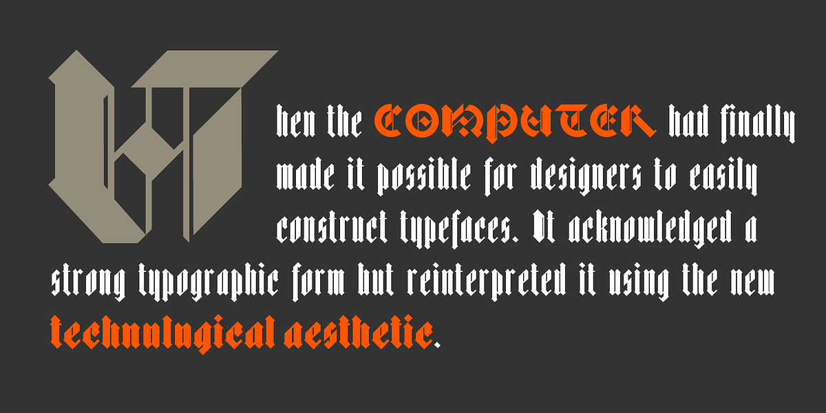 Bastard, a Blackletter Font by Barnbrook Fonts (Photo 3 of 7)
