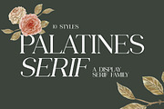 Palatines Serif Display Family Font, a Serif Font by UICreative (Thumbnail 1 of 13)