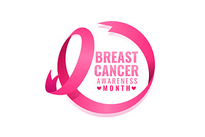Breast Cancer Awareness Month Ribbon, an Illustration by MISS CHATZ