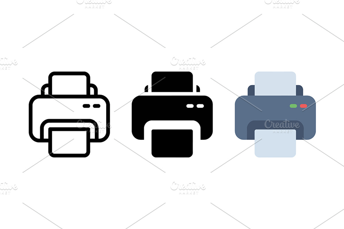 Printer Icon Vector Design, a Solid Icon by Artonix (Photo 2 of 2)