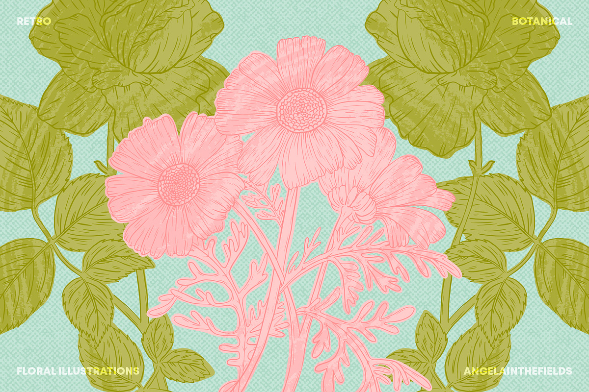Flora Romantica Vector Florals, an Object Graphic by angelainthefields (Photo 11 of 12)