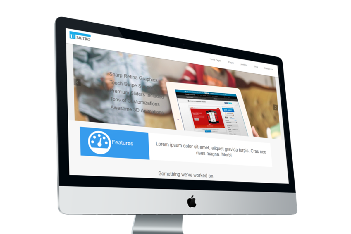 uMetro Multi Purpose Template, a Websites & App Template by uExel Web Design Shop (Photo 2 of 5)