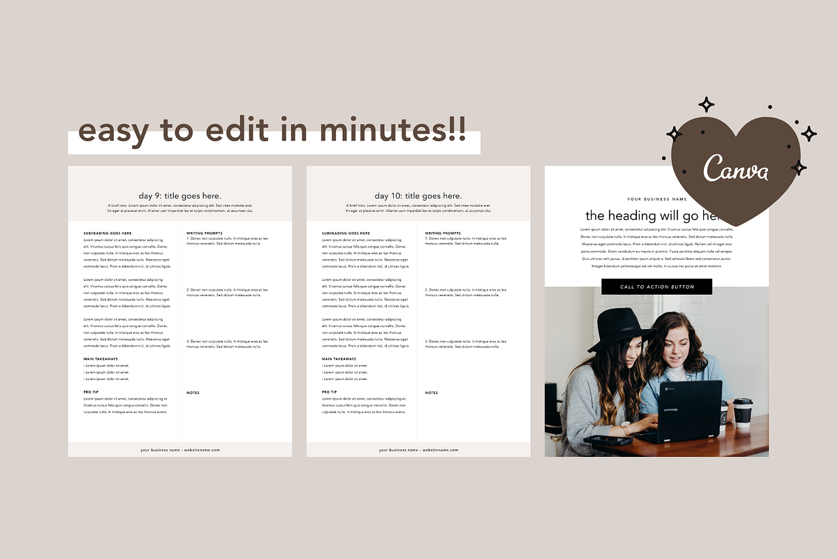 10 Day Challenge Lead Magnet | Canva, a Magazine Template by molly ho studio (Photo 4 of 6)