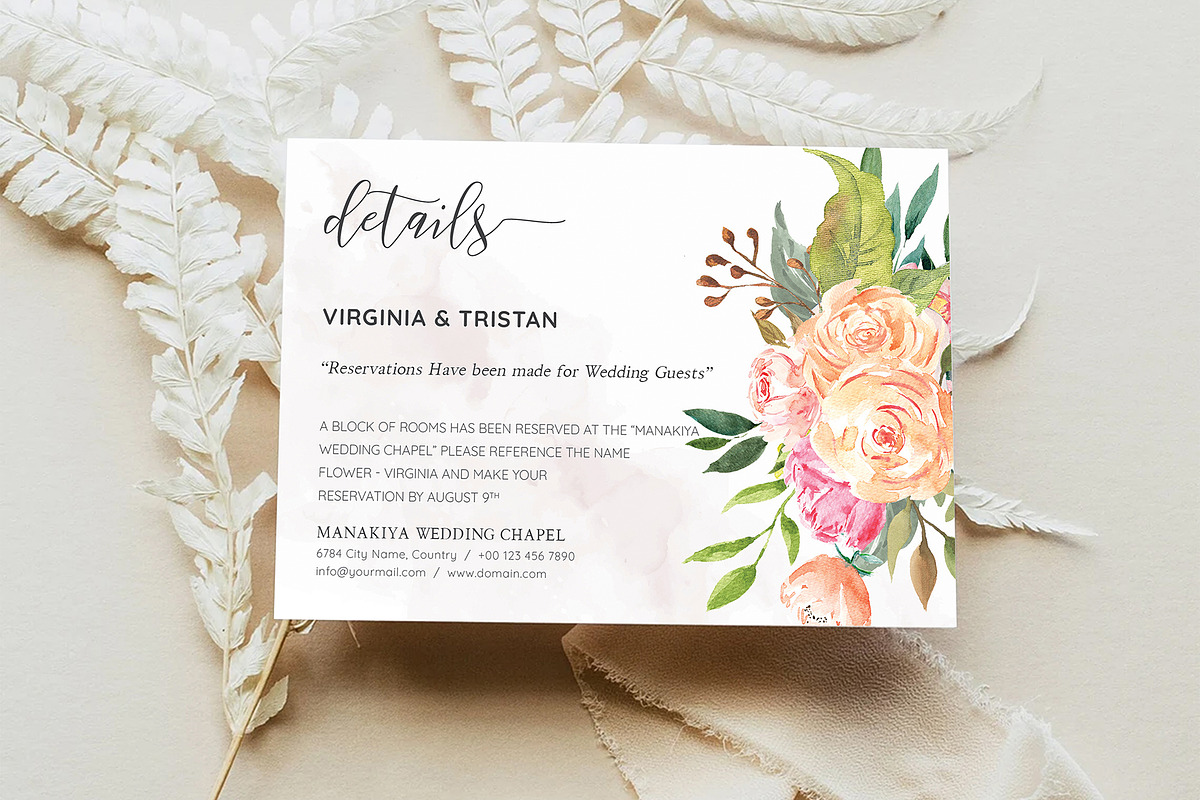 Canva Details Card, an Invitation Template by ShineOnWedding (Photo 7 of 12)