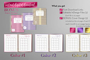 Monthly Planner | InDesign Template, a Stationery Template by Planner Templates (Thumbnail 12 of 17)