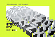 Mybloc Xyz, a Sans Serif Font by OWL KING (Thumbnail 7 of 10)