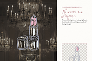 Old Hollywood Clipart, Vintage Set, an Object Illustration by The October Creative (Thumbnail 10 of 15)