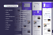 Saas Landing Page Kit Dekstop, a Landing Page Template by Design Beaker (Thumbnail 3 of 4)