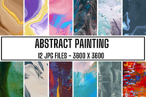 Abstract Painting Digital Paper