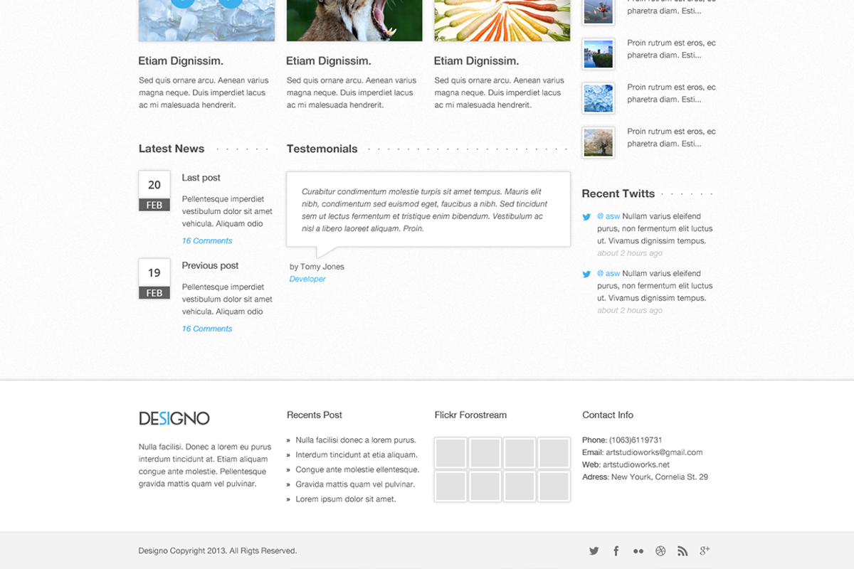 Designo - Corporate PSD Theme, a Templates & Theme by MontaukCo (Photo 2 of 2)