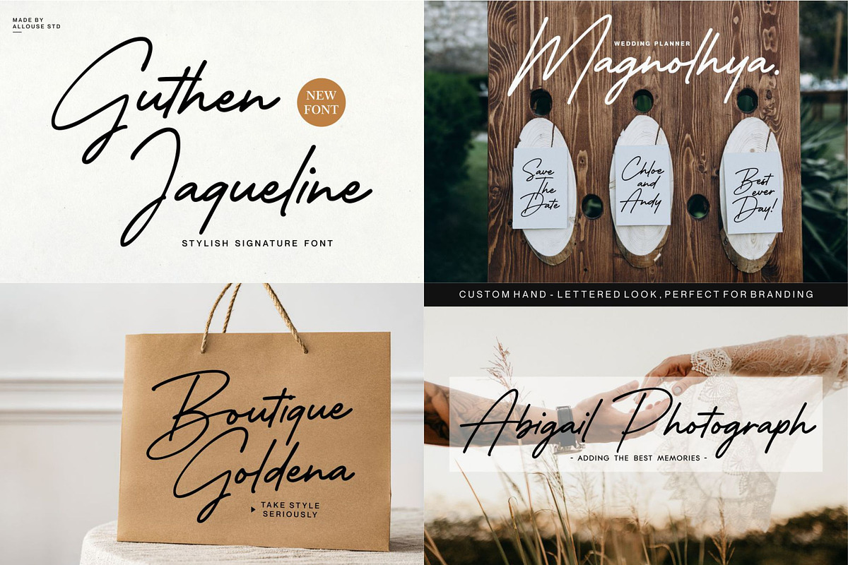 Fantastic Collection Font Bundle, a Script Font by Allouse Studio (Photo 3 of 26)