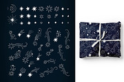 Celestial - Stars and Moons Cliparts, an Illustration by OxanaTally (Thumbnail 4 of 11)
