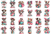 Whimsical Funny Easter Dog Clipart, an Illustration by designcity5 (Thumbnail 2 of 5)