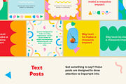 Poppin' Shapes Instagram Posts CANVA, a Social Media Template by Sweet Stash (Thumbnail 3 of 12)