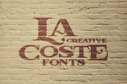 LaCoste Typeface, a Serif Font by Cruzine (Thumbnail 6 of 6)