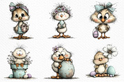 Whimsical Easter Clipart Bundle, an Illustration by Craft Nest (Thumbnail 3 of 11)