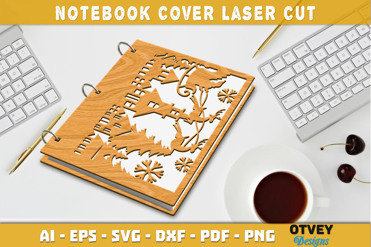 Merry Christmas Notebook Cover, a Decorative Illustration by OTVEY DESIGN (Photo 12 of 13)