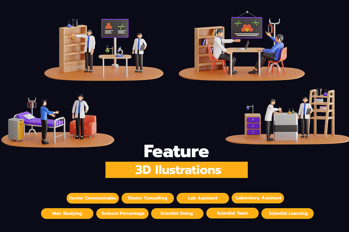 3D Important Activities Pack, a 3D by novia99design (Photo 4 of 6)