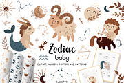 Kids Bundle Cliparts & Patterns, an Illustration by JulzaArt (Thumbnail 4 of 16)