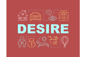 Desire Word Concepts Banner