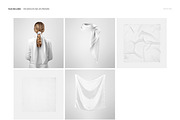 85x85cm Silk Scarf Mockup Set, a Mask Mockup by creatsy5 (Thumbnail 2 of 7)