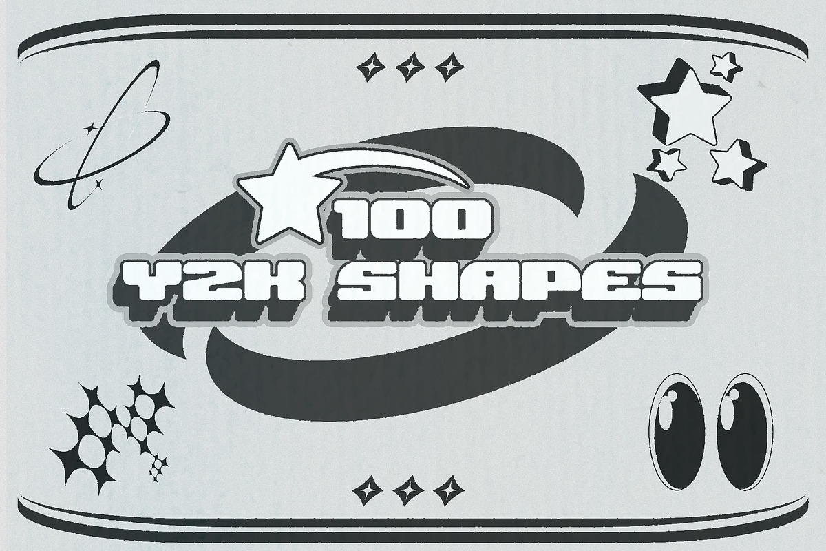 Y2K Shapes – 100 Pieces, an Icon by Dirtybarn (Photo 1 of 4)