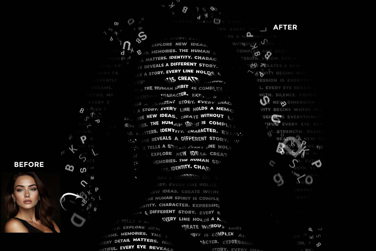 TYPOGRAPHY DISPERSION FX, an Action Add-On by Studio Retouch (Photo 6 of 10)