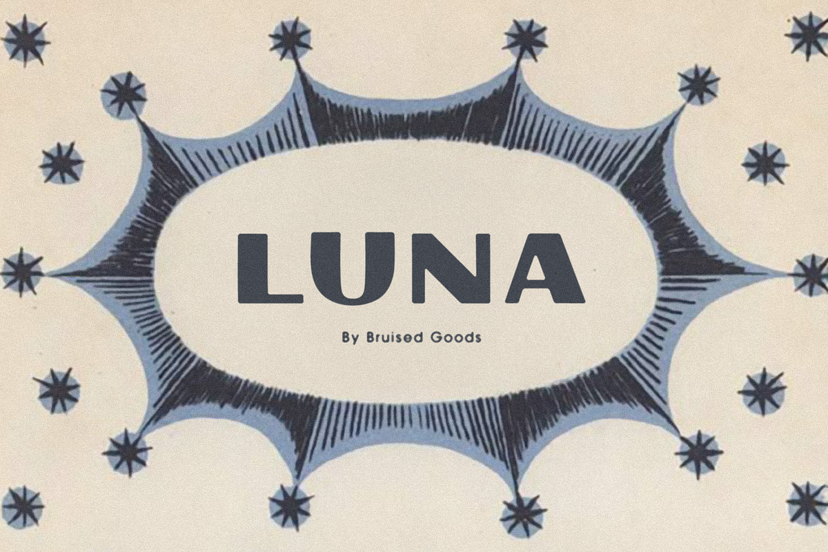 Luna, a Sans Serif Font by Bruised Goods (Photo 3 of 6)