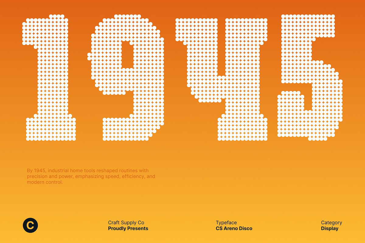 CS Areno Disco, a Slab Serif Font by Craft Supply Co. (Photo 3 of 8)