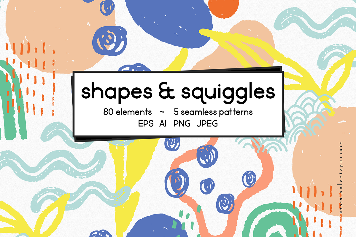 Colorful shapes and squiggles, a Graphic by Palette Pursuit (Photo 1 of 6)