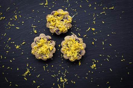 lemon cupcakes on a black background, a Food & Drink Photo by Artsaba Family