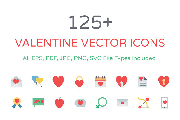 125 Valentine Vector Icons