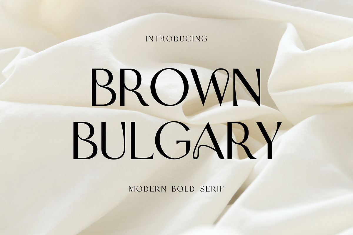 Brown Bulgary Modern Serif Font, a Serif Font by UICreative (Photo 1 of 13)