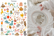 Boho baby Animal watercolor set, an Animal Illustration by TanyaSchuka (Thumbnail 5 of 17)
