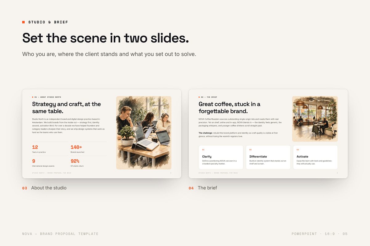 NOVA Proposal PowerPoint Template, a Presentation Template by Deck Atelier (Photo 5 of 13)